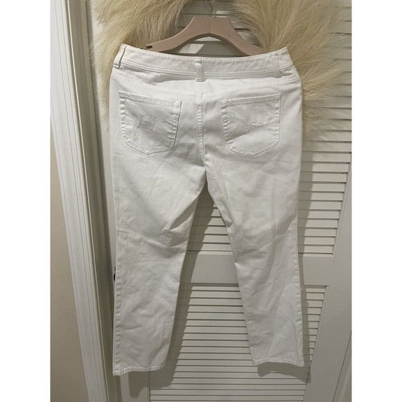 CHICO'S Denim Straight Leg Jeans 0.5 Short  White​​ - Picture 5 of 7